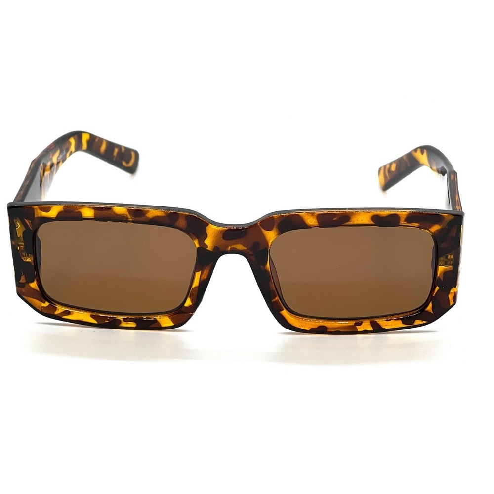Sunglasses‎ Stylish Trendy Women Tortoise Frame Square Brown Lens Gafas Lentes - Picture 8 of 9